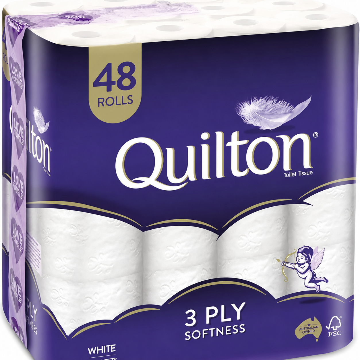 caf0ab1d-e7db-479b-934f-41650c76bd60 Quilton 3-Ply Soft Toilet Tissue 48 Rolls - Image 1